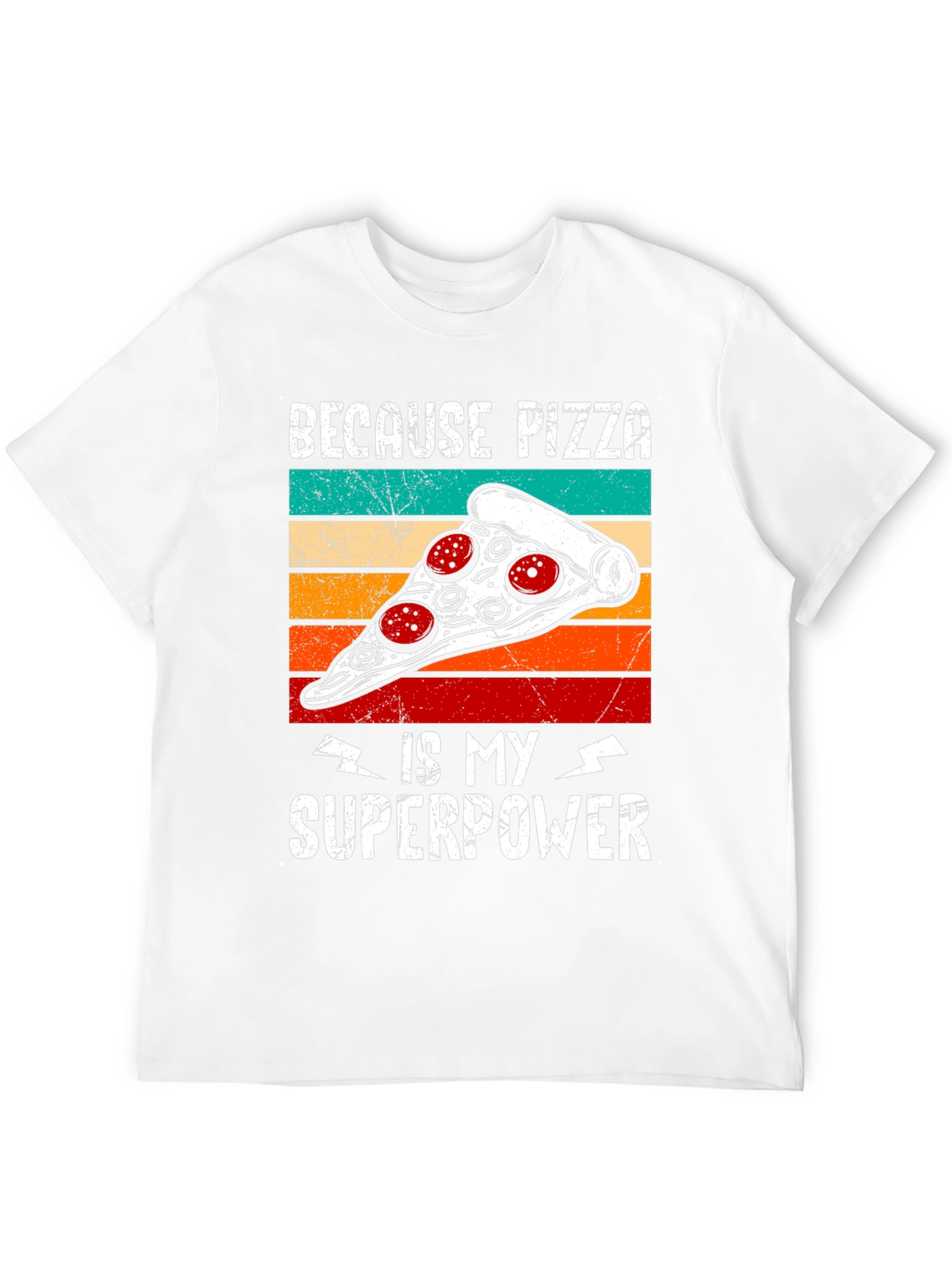 Camiseta Negra Pizza es mi Superpoder