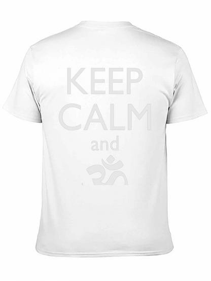 Camiseta Negra Keep Calm Om