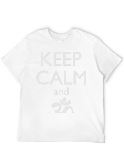 Camiseta Negra Keep Calm Om
