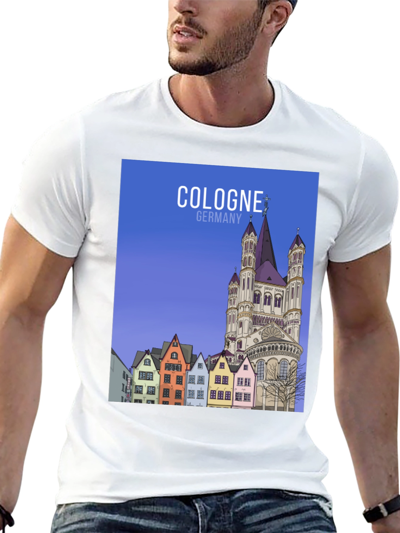 Camiseta Negra Cologne Alemania