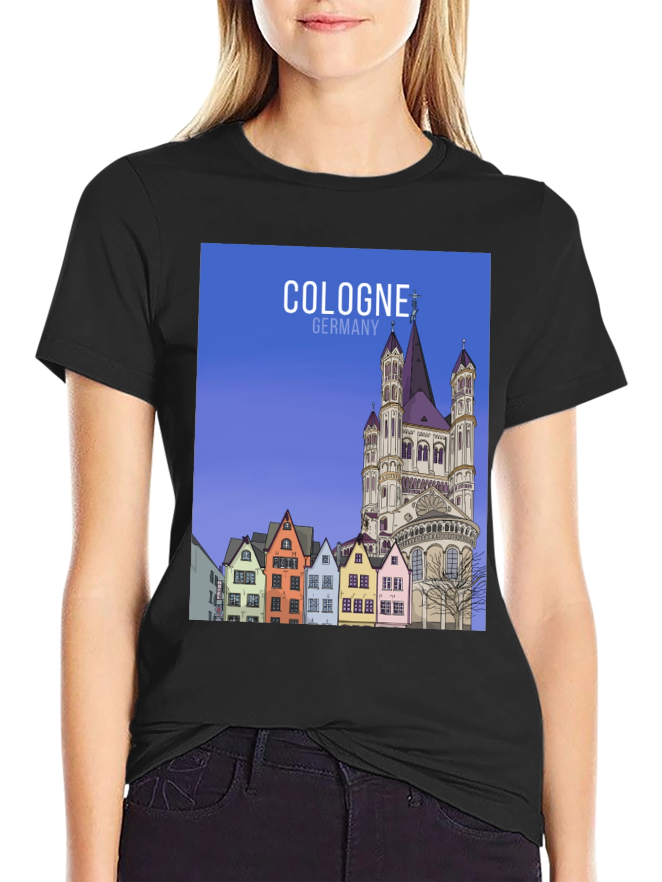 Camiseta Negra Cologne Alemania