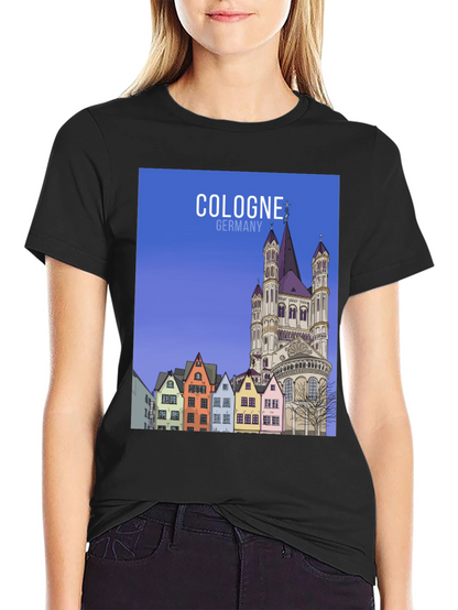 Camiseta Negra Cologne Alemania