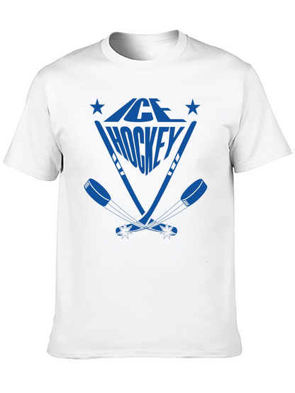 Camiseta Negra Hockey sobre Hielo