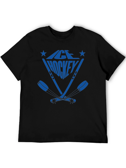 Camiseta Negra Hockey sobre Hielo