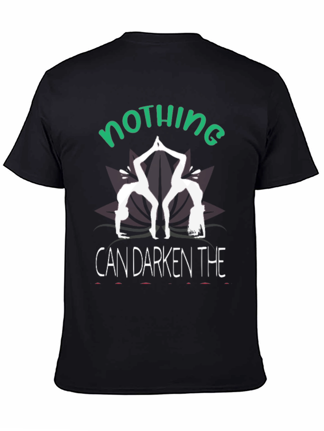 Camiseta Negra Yoga: Nada Puede Oscurecer