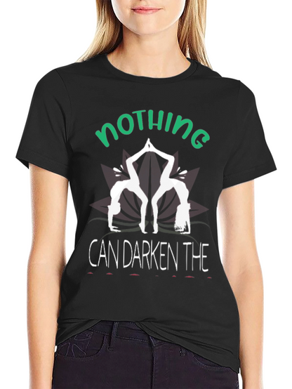Camiseta Negra Yoga: Nada Puede Oscurecer