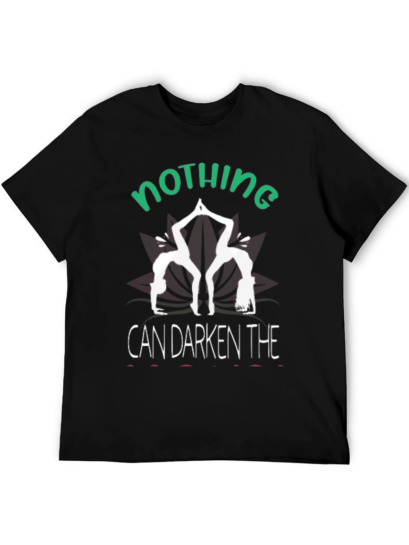 Camiseta Negra Yoga: Nada Puede Oscurecer