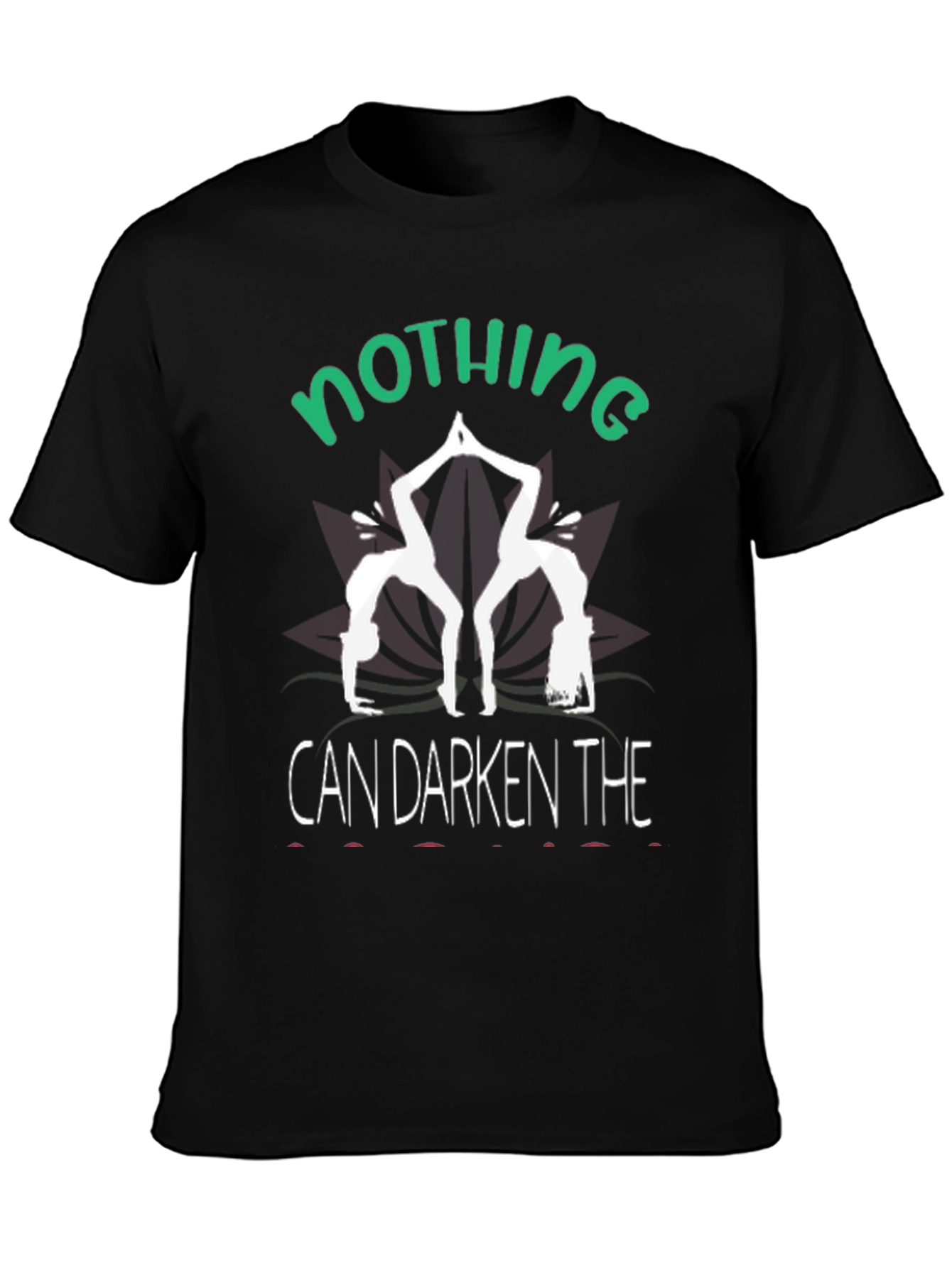 Camiseta Negra Yoga: Nada Puede Oscurecer