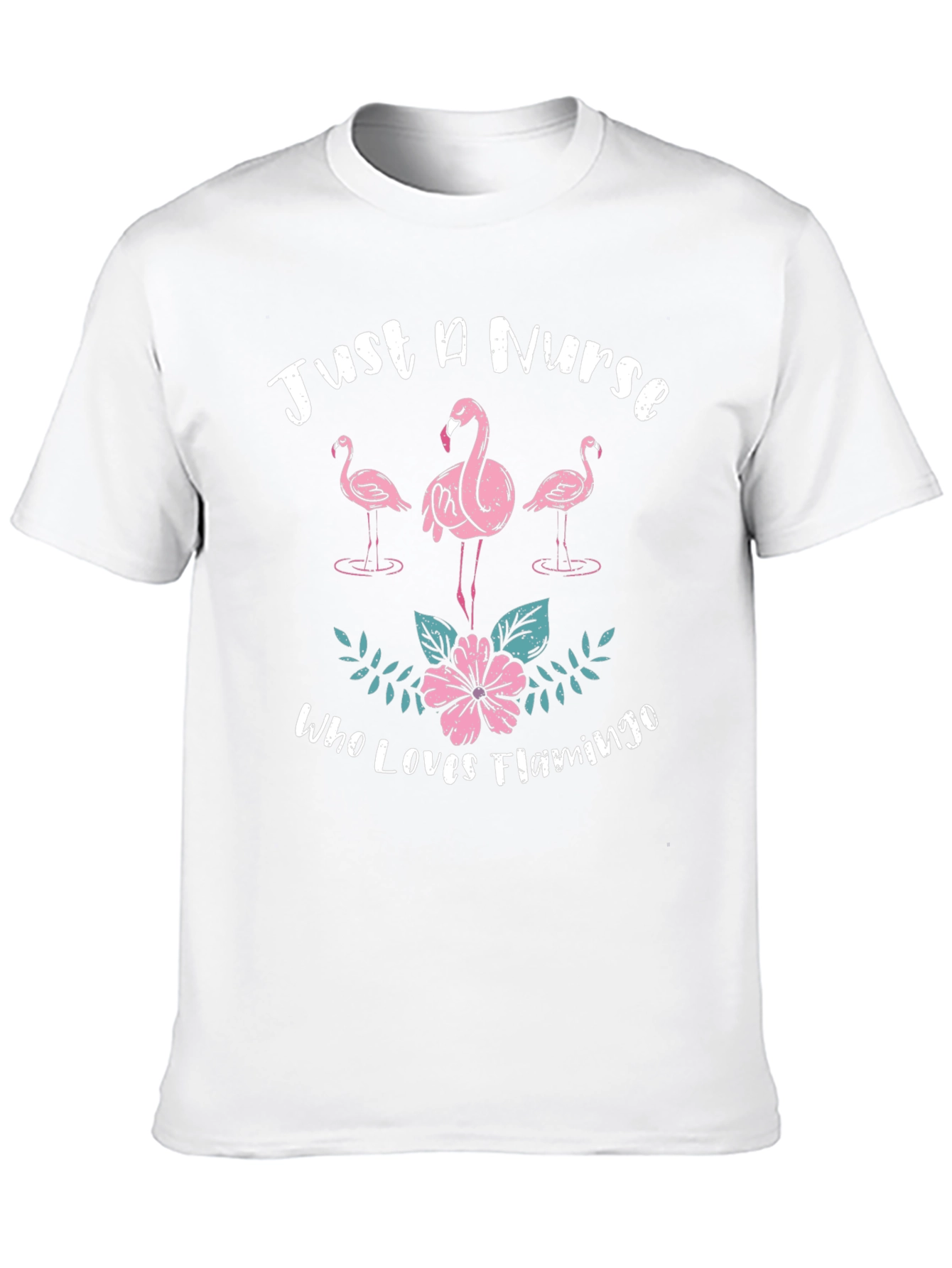 Camiseta Negra Solo Una Enfermera Que Ama Los Flamencos
