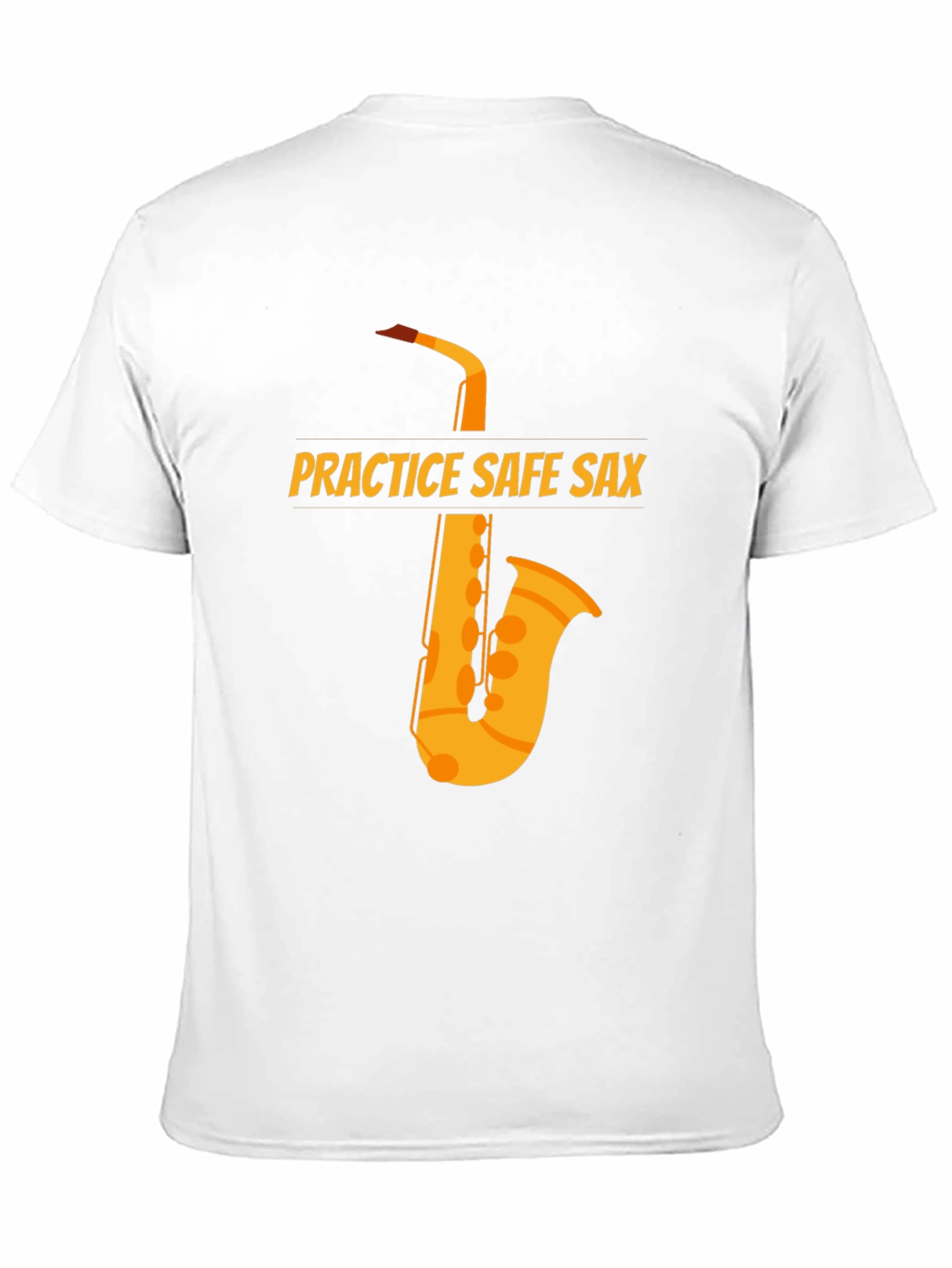 Camiseta Negra Practice Safe Sax
