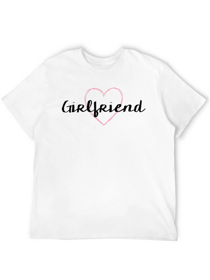 Camiseta Negra Girlfriend con Corazón