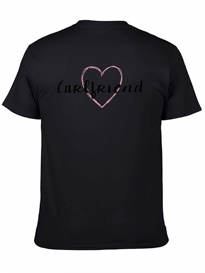 Camiseta Negra Girlfriend con Corazón