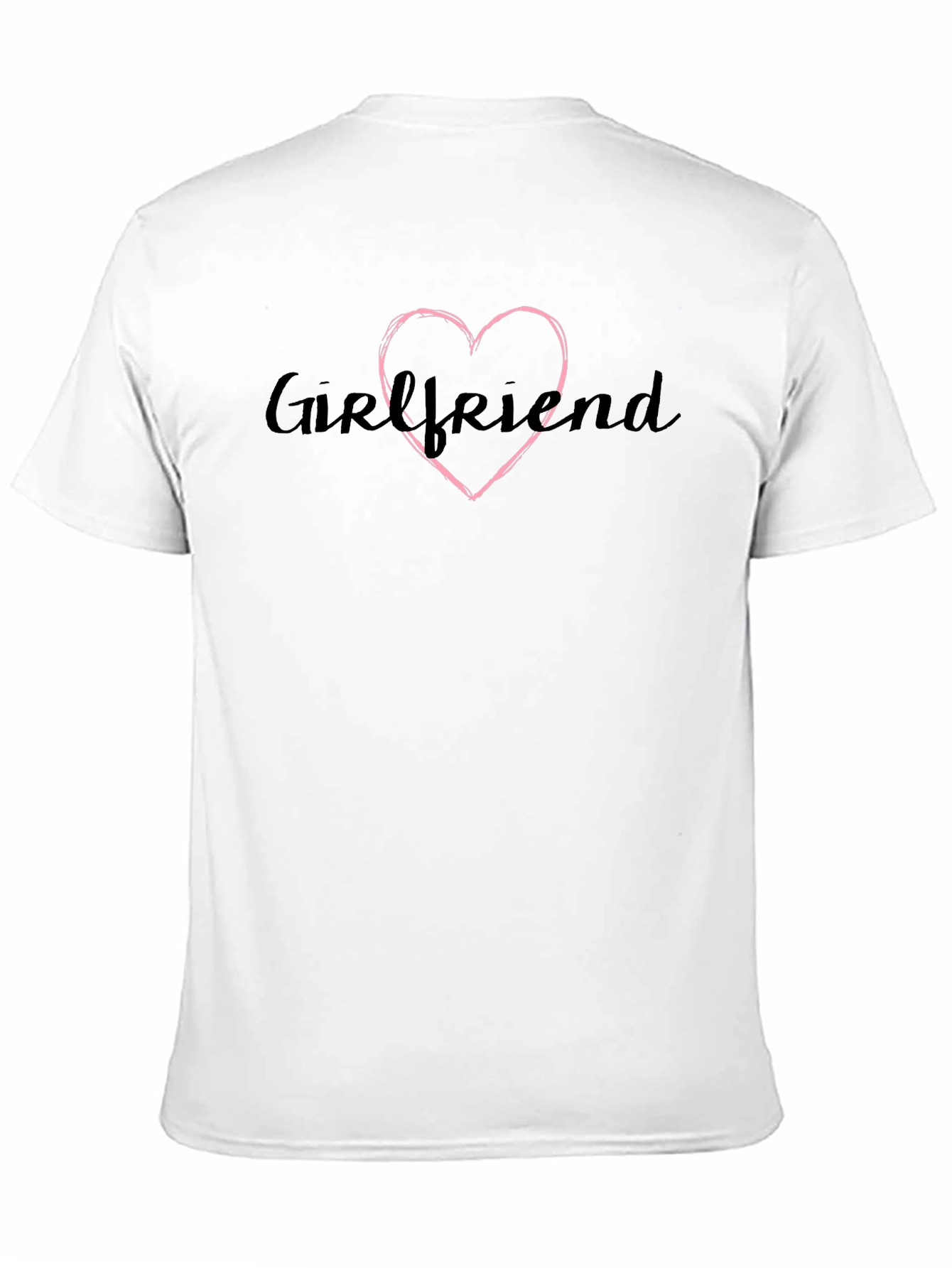 Camiseta Negra Girlfriend con Corazón