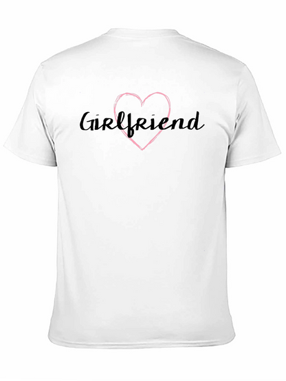 Camiseta Negra Girlfriend con Corazón
