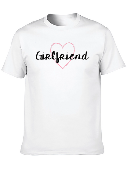 Camiseta Negra Girlfriend con Corazón