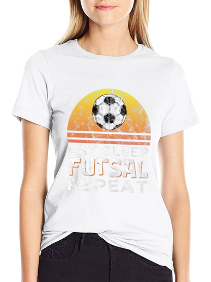 Camiseta Fútbol Sala Hombre - Eat Sleep Futsal Repeat