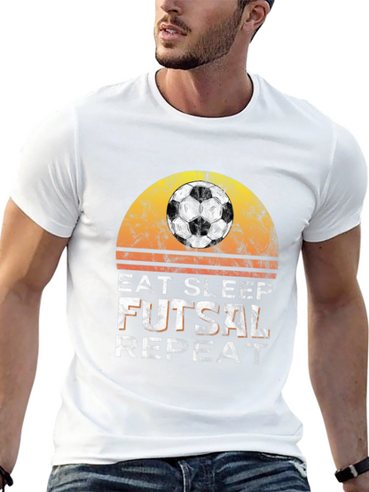Camiseta Fútbol Sala Hombre - Eat Sleep Futsal Repeat