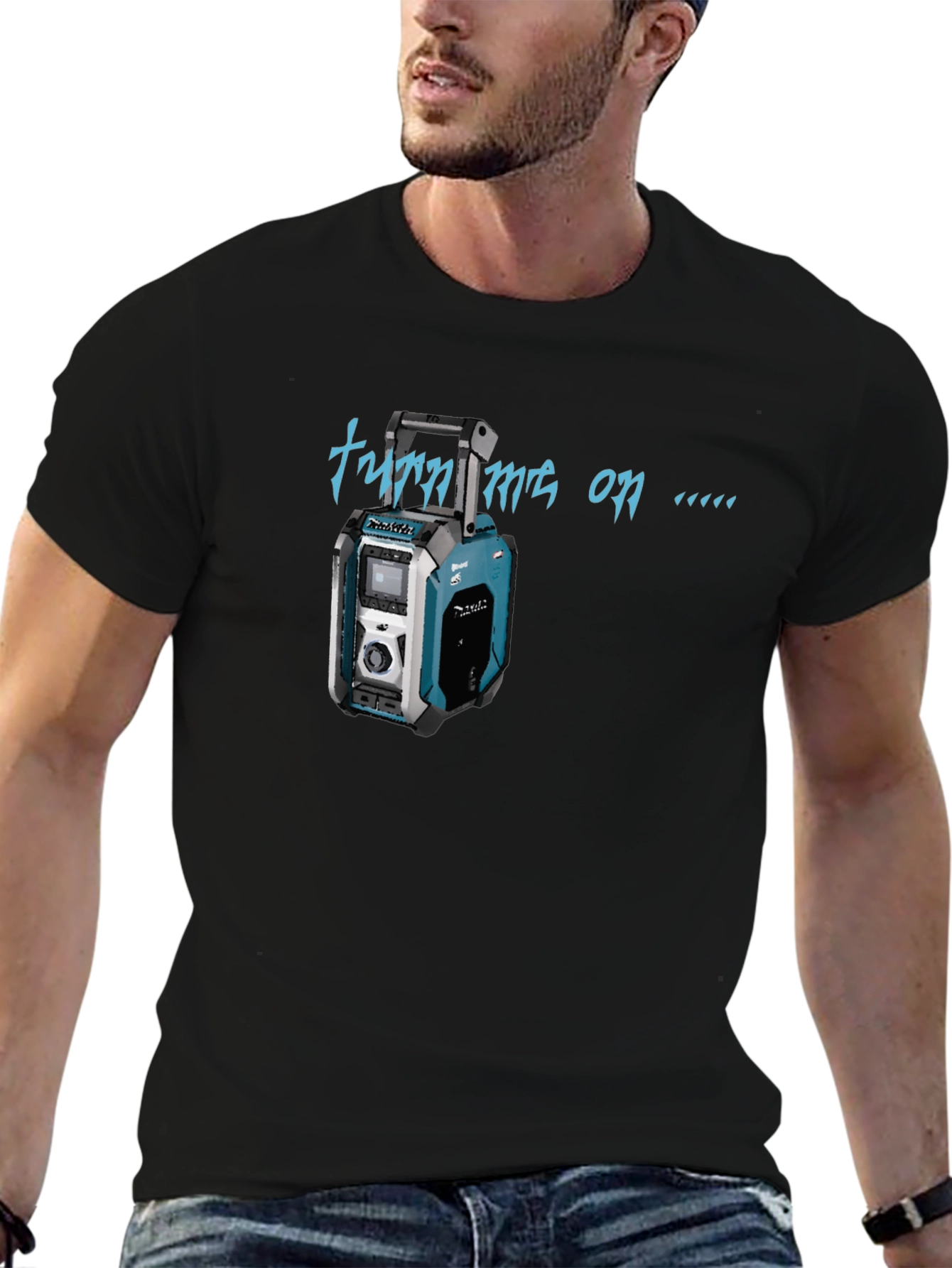 Camiseta Negra Turn me on