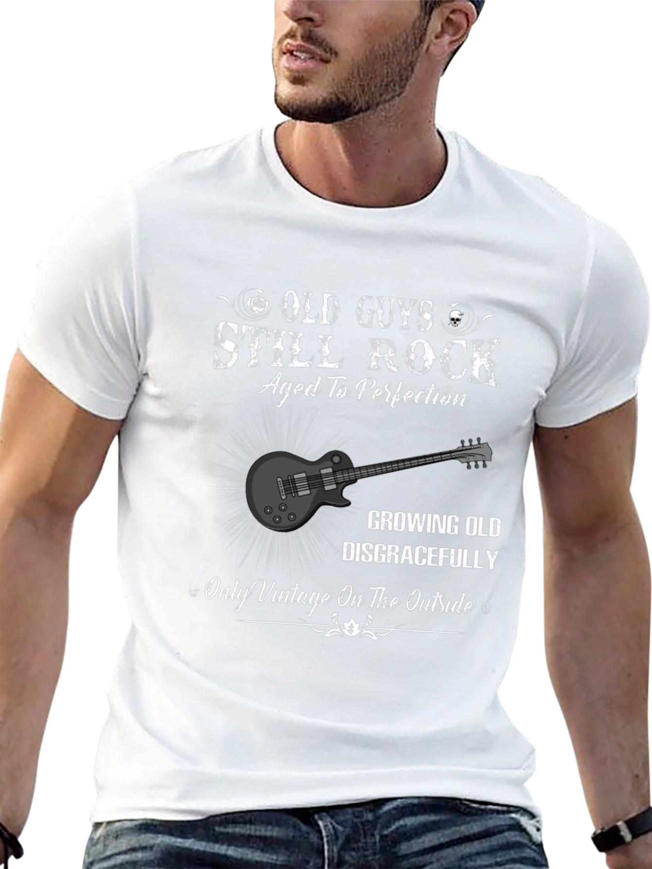 Camiseta Hombre Old Guys Still Rock
