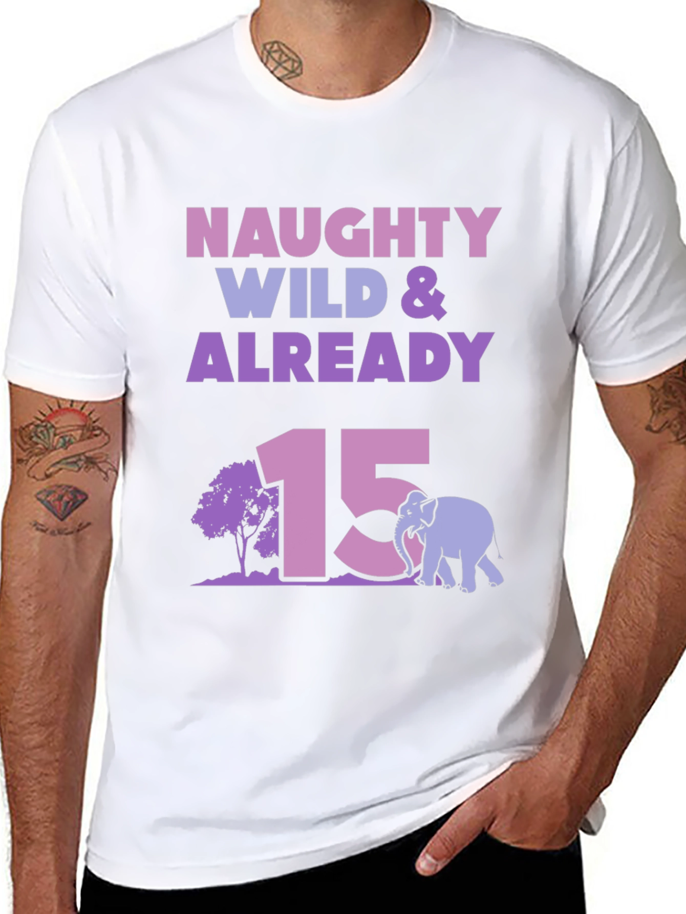 Camiseta Naughty Wild & Already 15