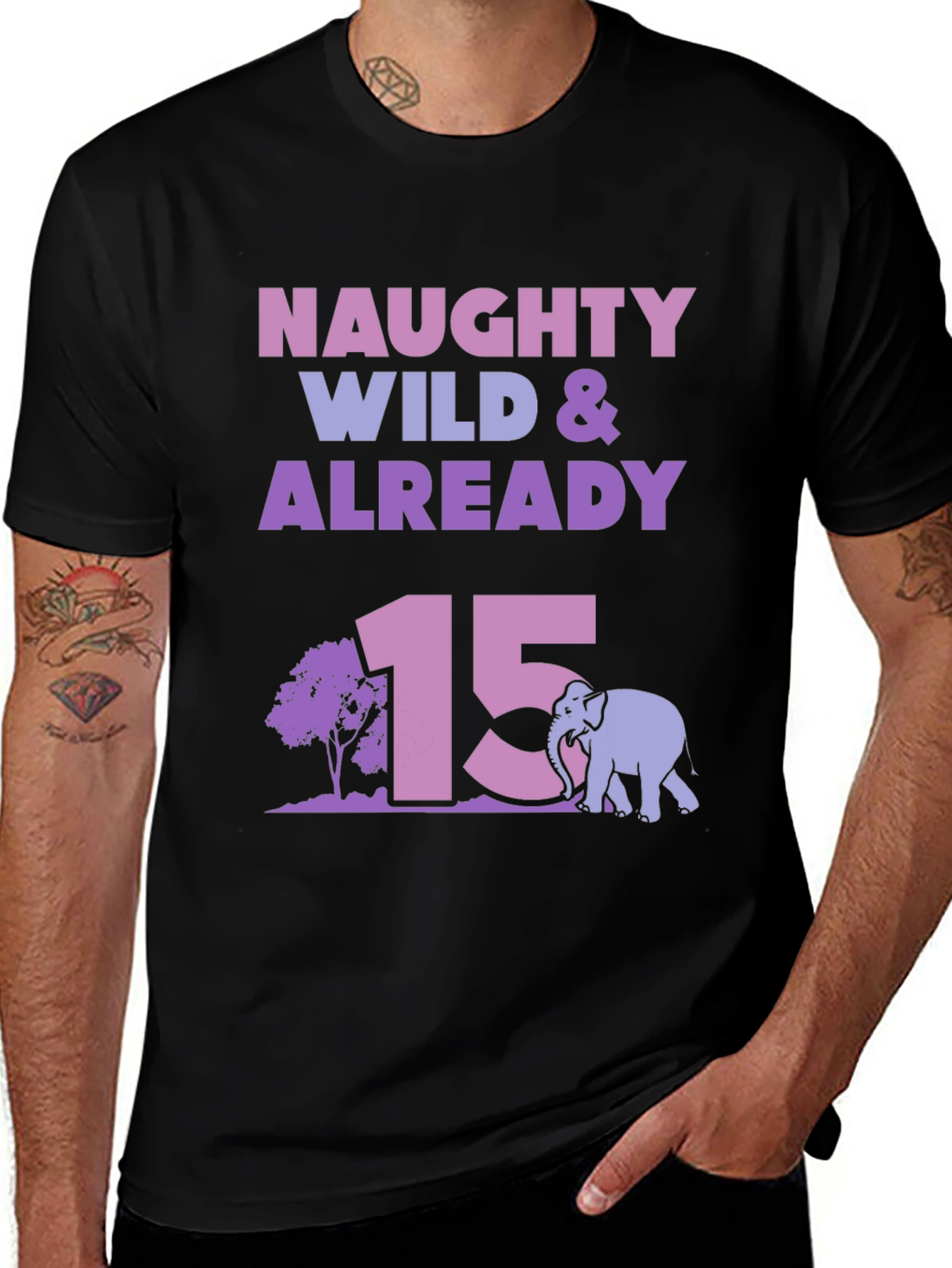 Camiseta Naughty Wild & Already 15