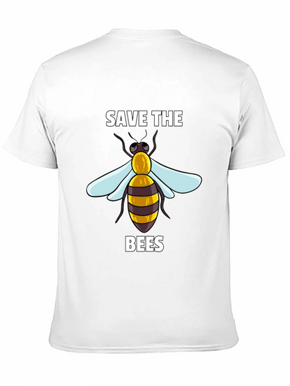 Camiseta Negra Save The Bees con Diseño de Abeja