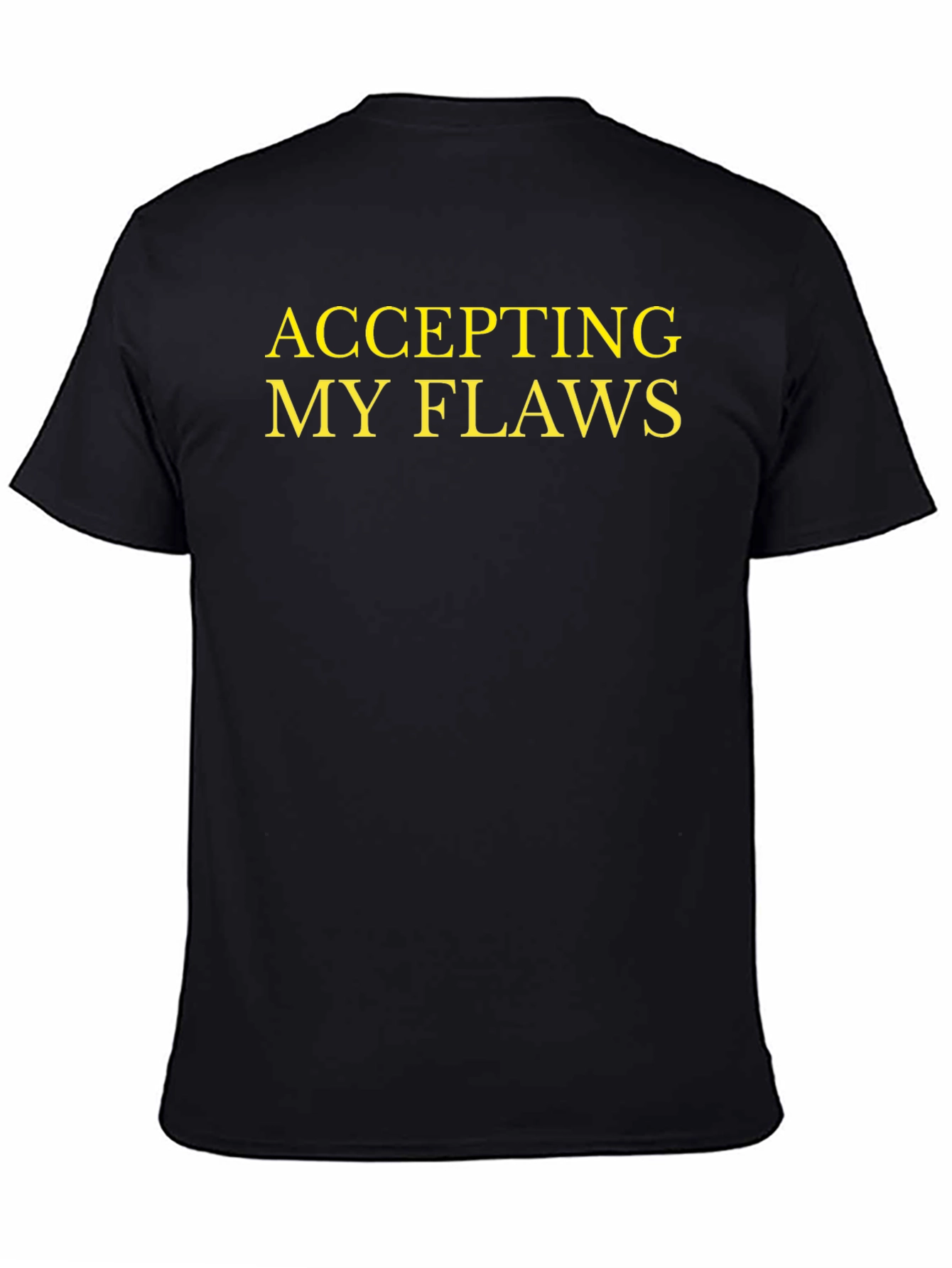 Camiseta Negra: Aceptando Mis Defectos con Estilo