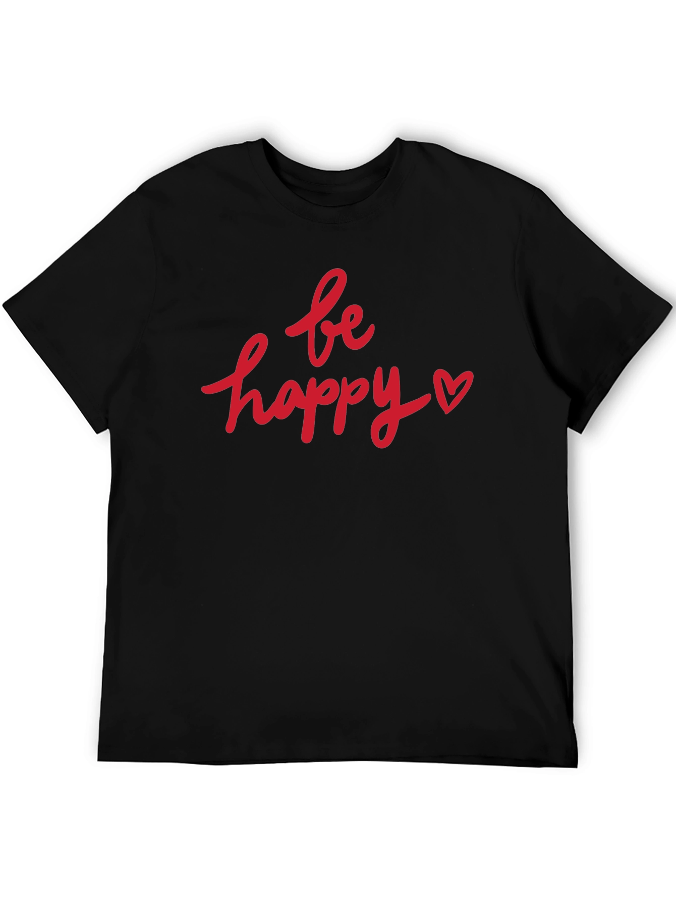 Camiseta Negra Be Happy