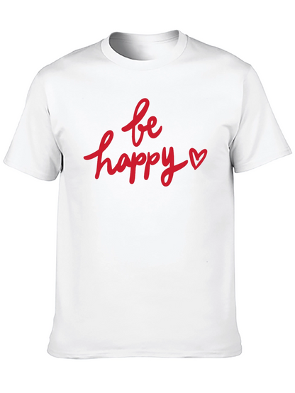 Camiseta Negra Be Happy