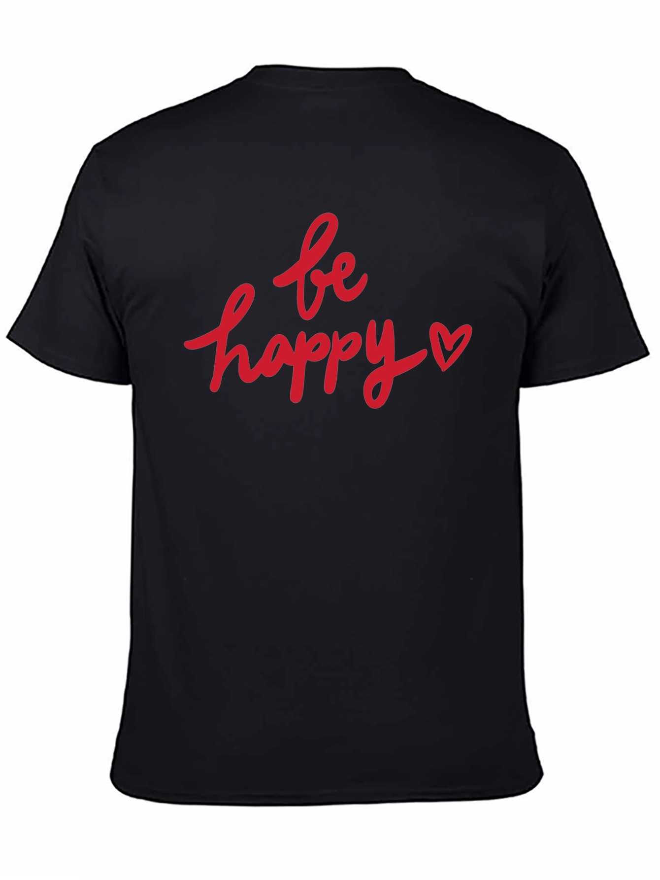 Camiseta Negra Be Happy