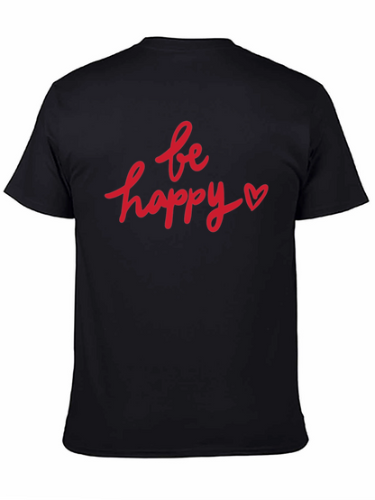 Camiseta Negra Be Happy