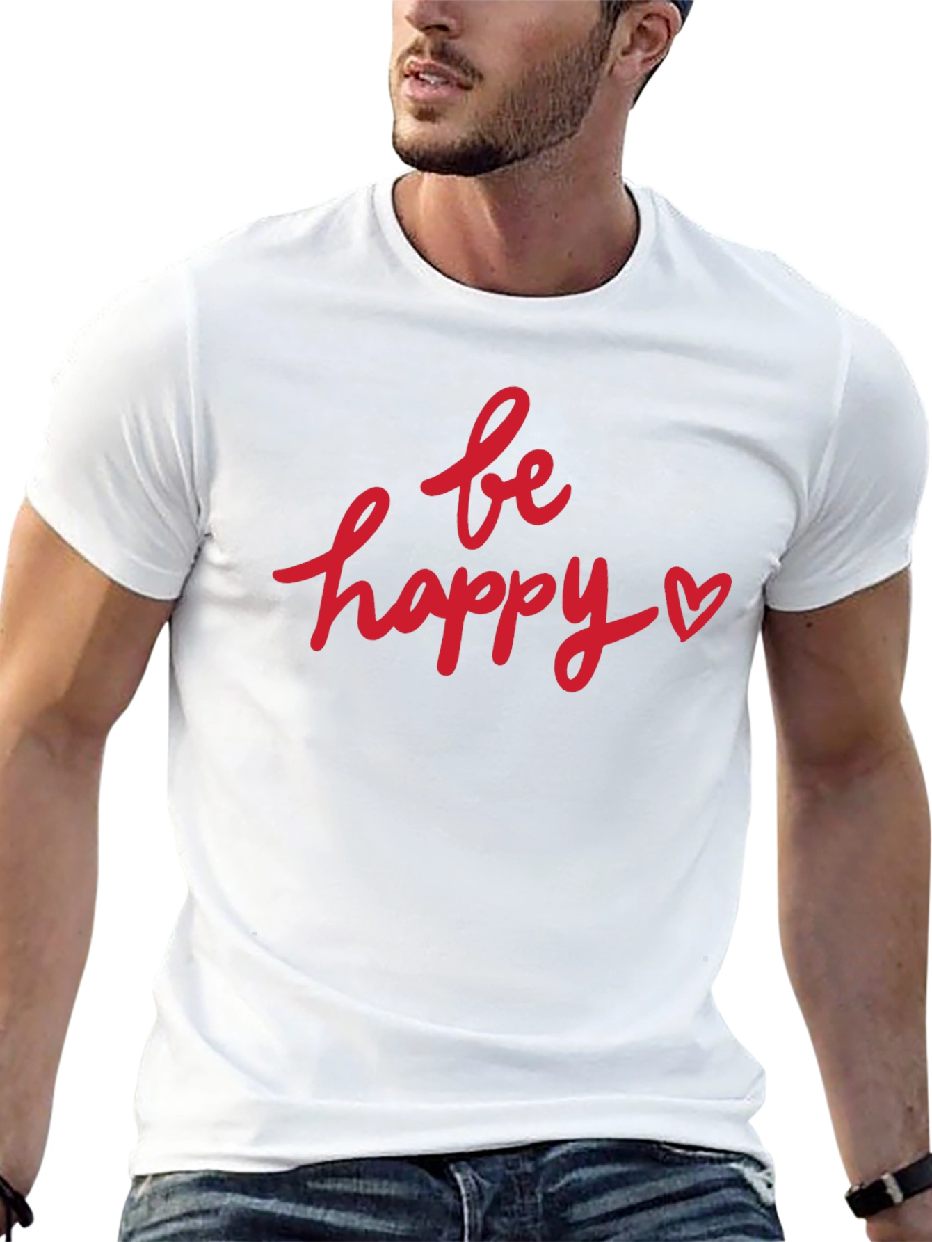 Camiseta Negra Be Happy