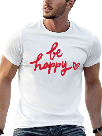 Camiseta Negra Be Happy