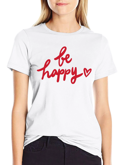 Camiseta Negra Be Happy