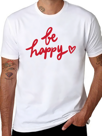 Camiseta Negra Be Happy