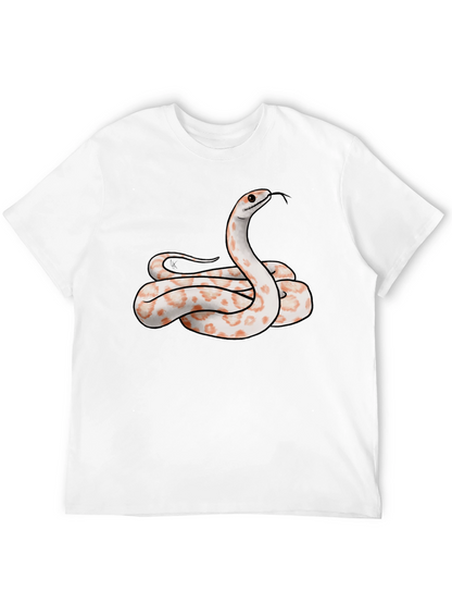 Camiseta Negra con Diseño de Serpiente Albina