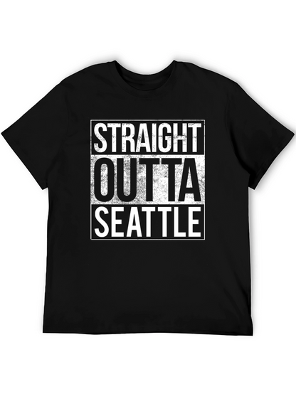 Camiseta Negra Straight Outta Seattle