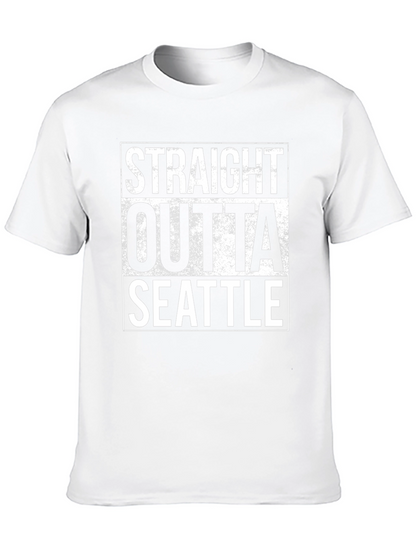 Camiseta Negra Straight Outta Seattle