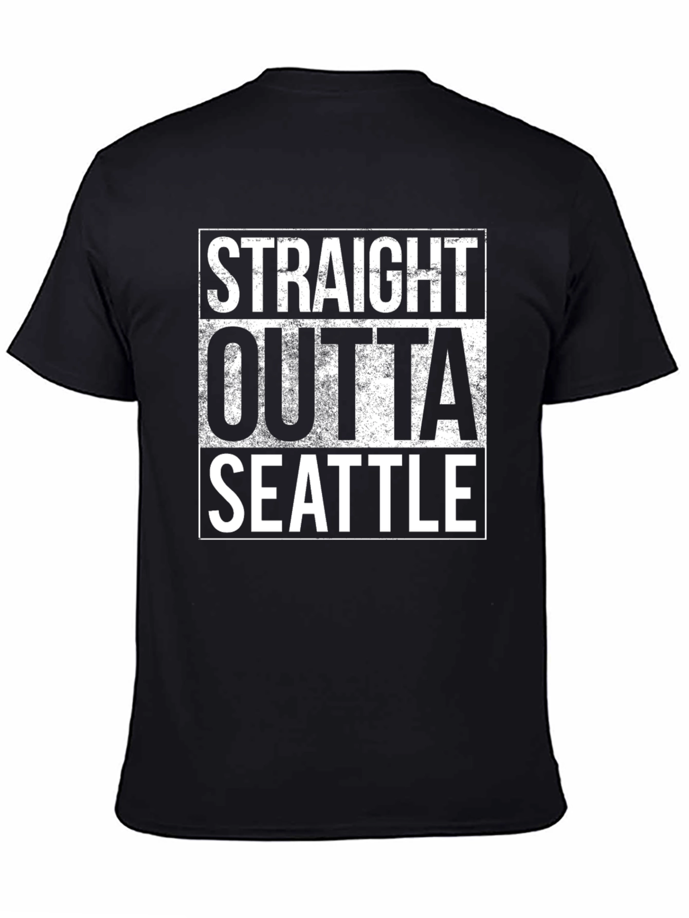 Camiseta Negra Straight Outta Seattle