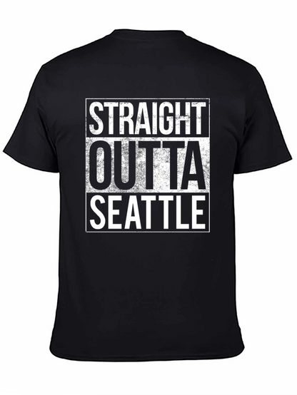 Camiseta Negra Straight Outta Seattle