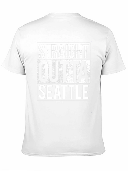Camiseta Negra Straight Outta Seattle