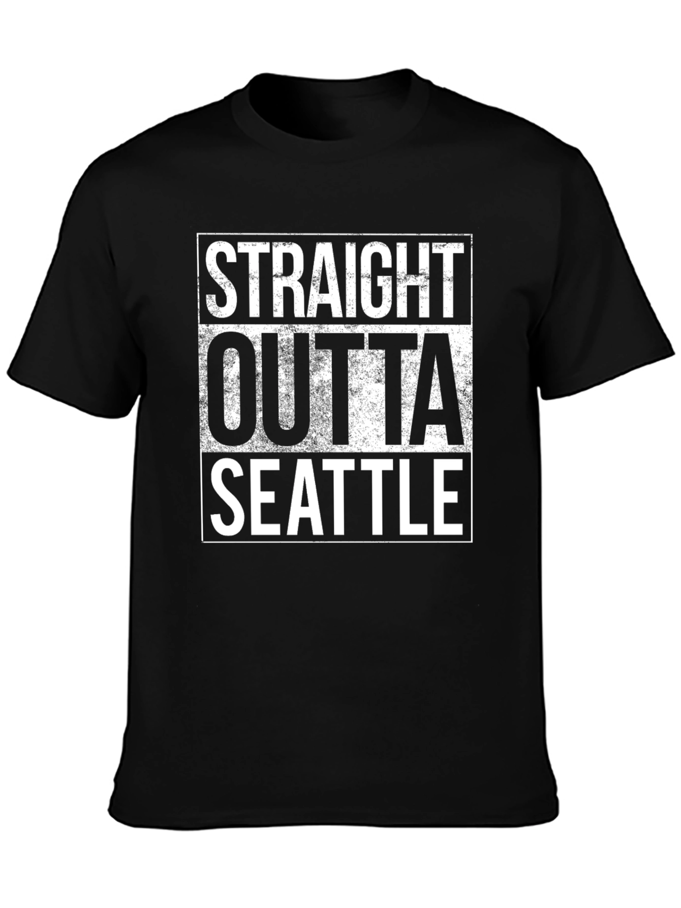 Camiseta Negra Straight Outta Seattle