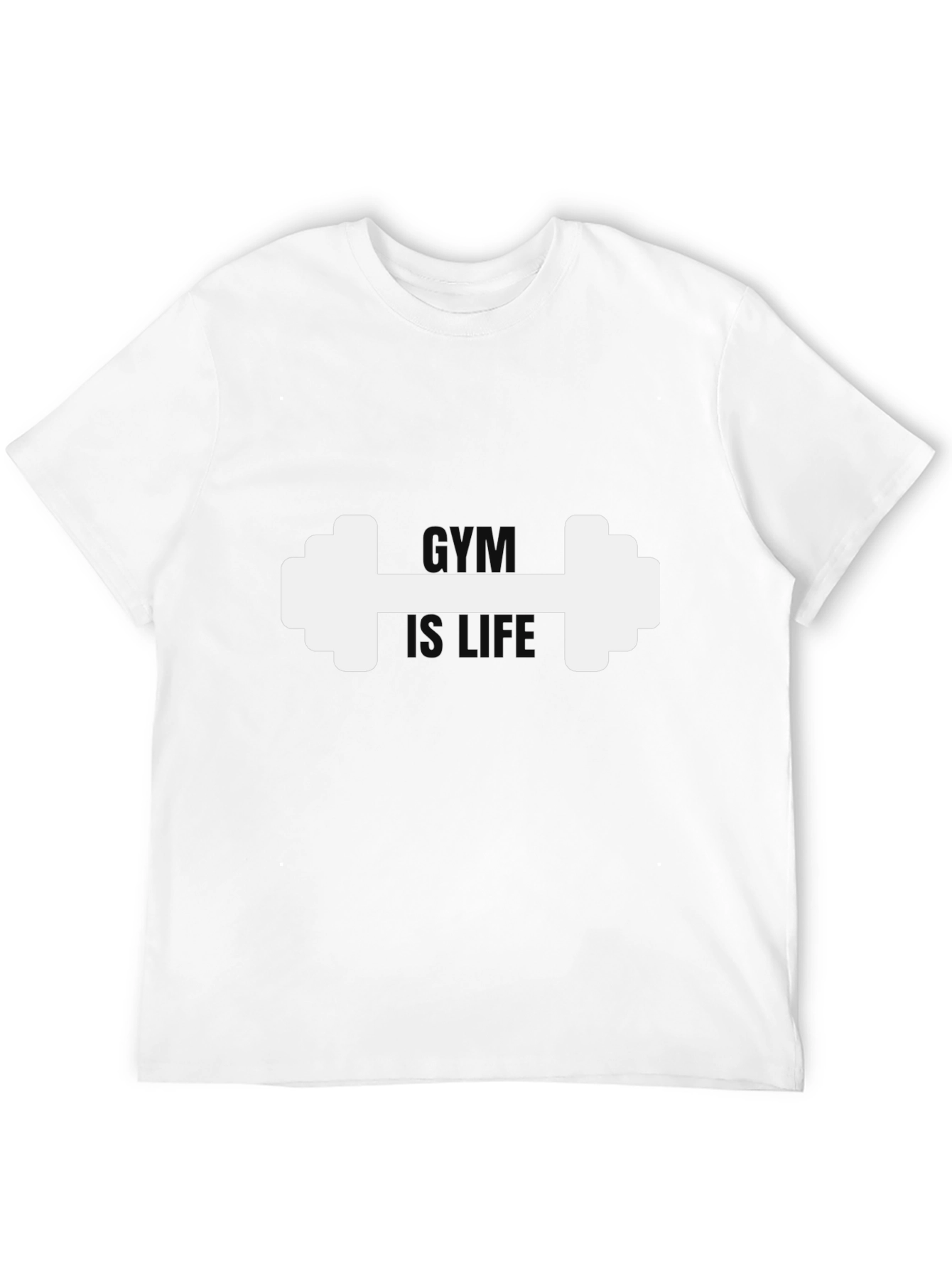 Camiseta Negra Hombre: Gym is Life