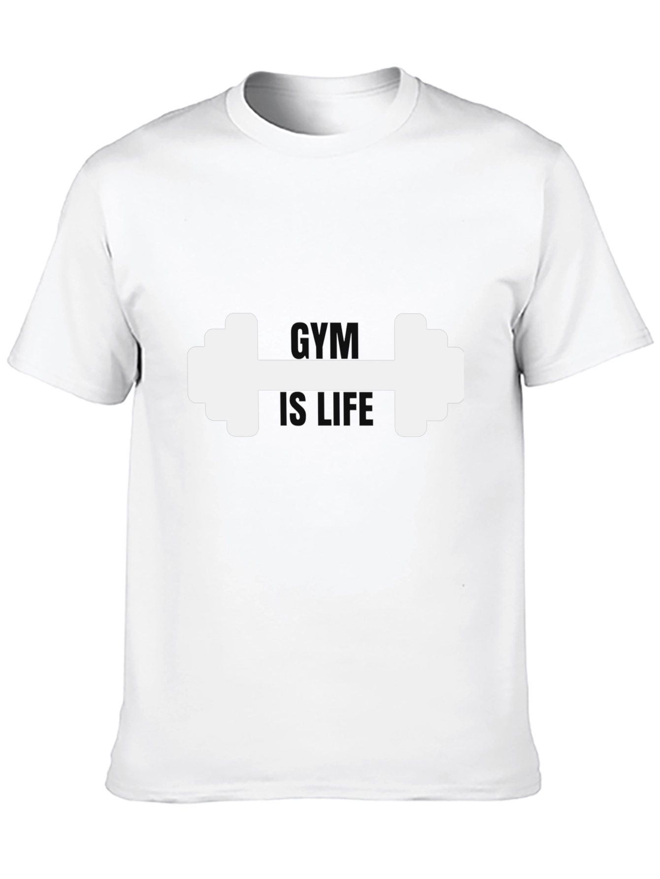 Camiseta Negra Hombre: Gym is Life