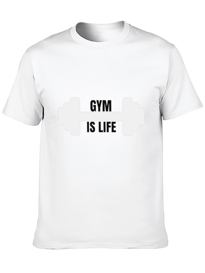 Camiseta Negra Hombre: Gym is Life
