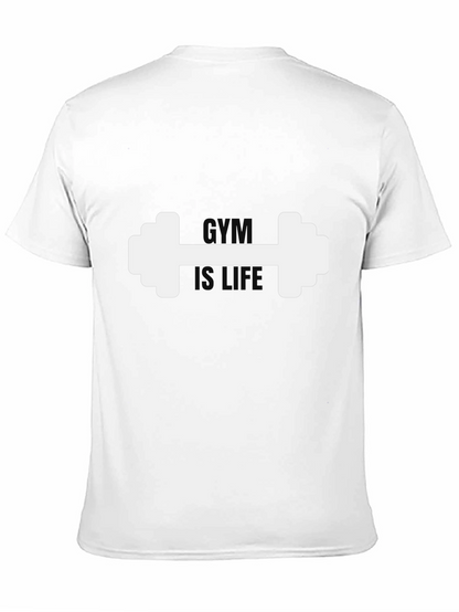 Camiseta Negra Hombre: Gym is Life