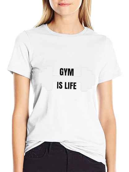 Camiseta Negra Hombre: Gym is Life