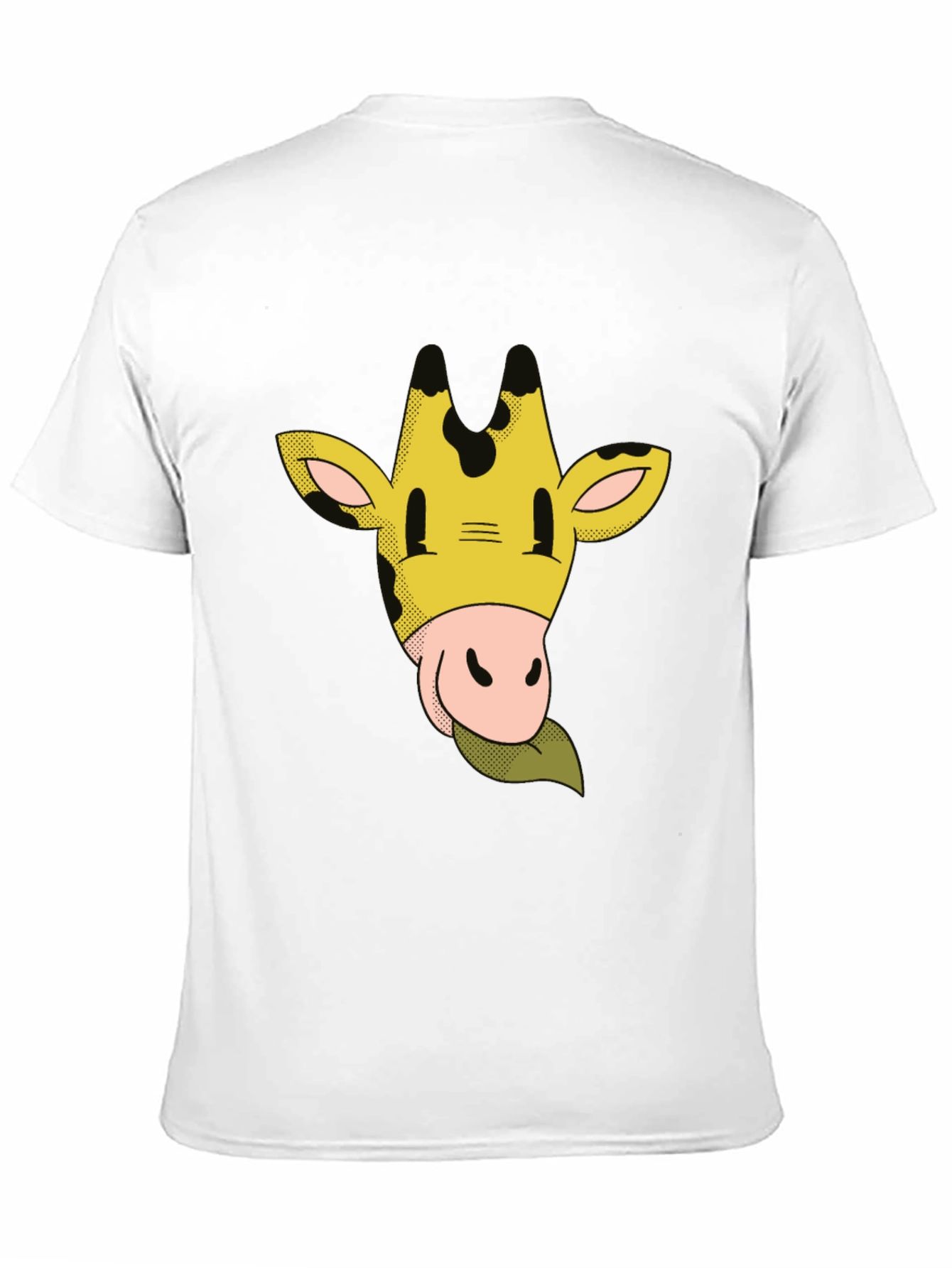 Camiseta Negra con Dibujo de Jirafa