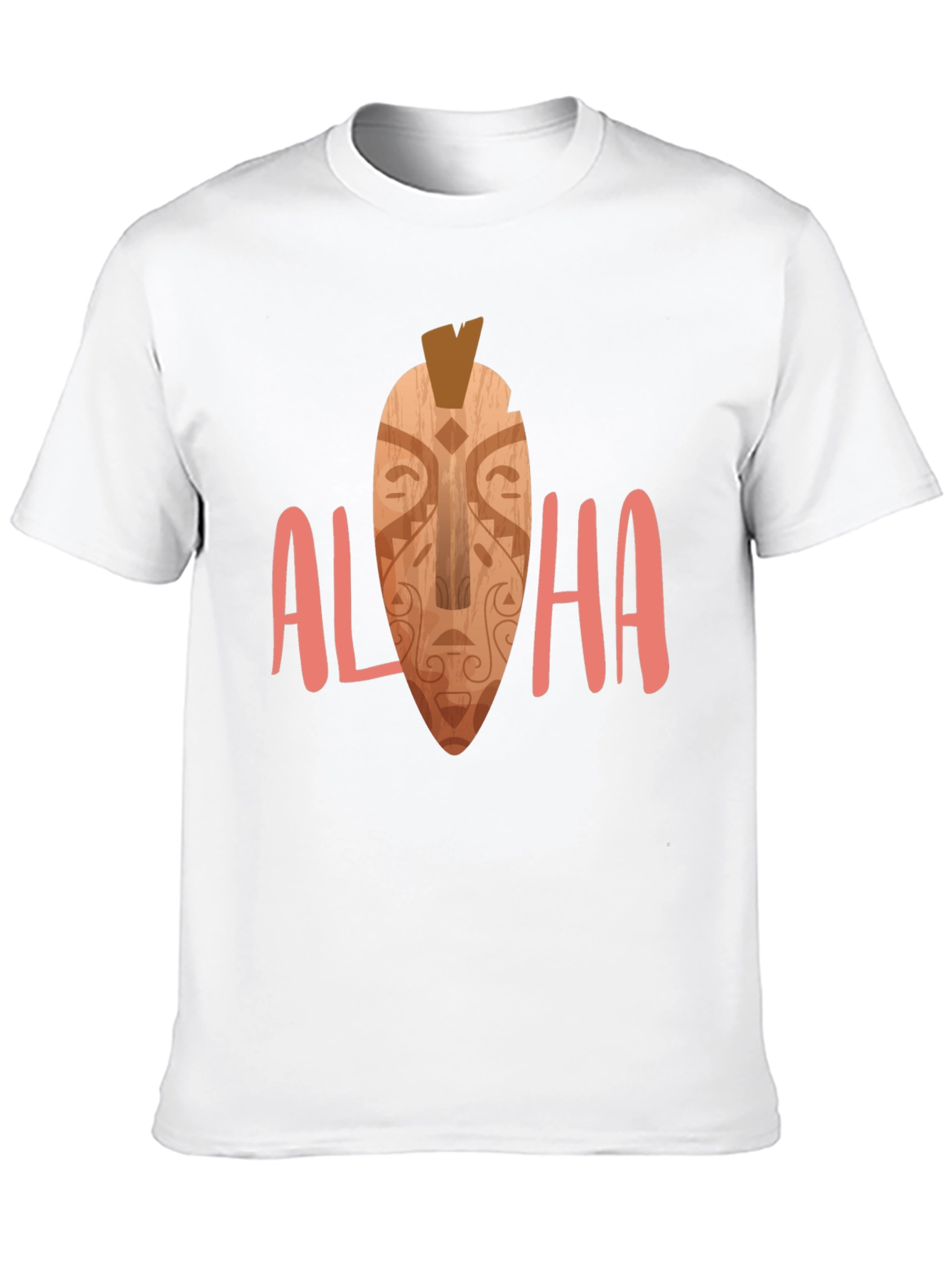 Camiseta Negra Aloha Estampada