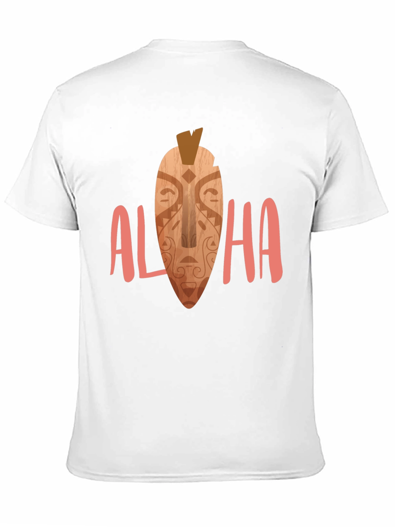 Camiseta Negra Aloha Estampada
